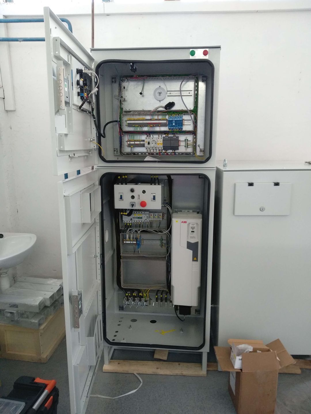 WellSim control stations with ABB VSD in separated cabinets